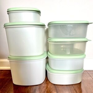 Martha Stewart Everyday (Retired) 14pc Food Storage Container Set w/Green Lids